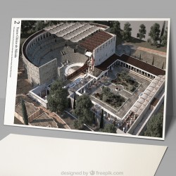 Vista seccionada del Teatro Clásico de Mérida