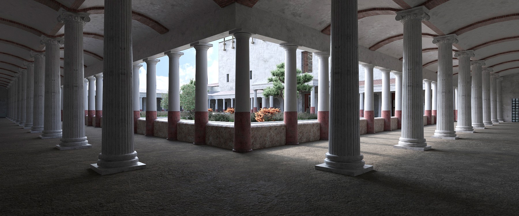 Vista del Peristilo del Teatro Clásico de Mérida